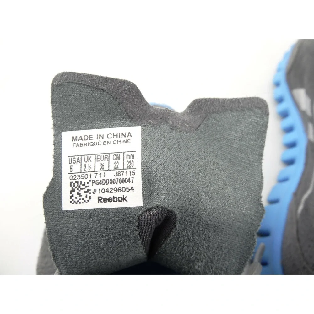 Reebok Real Flex Gray Blue Running Athletic Shoes Sneakers Women's Sz‎ 5